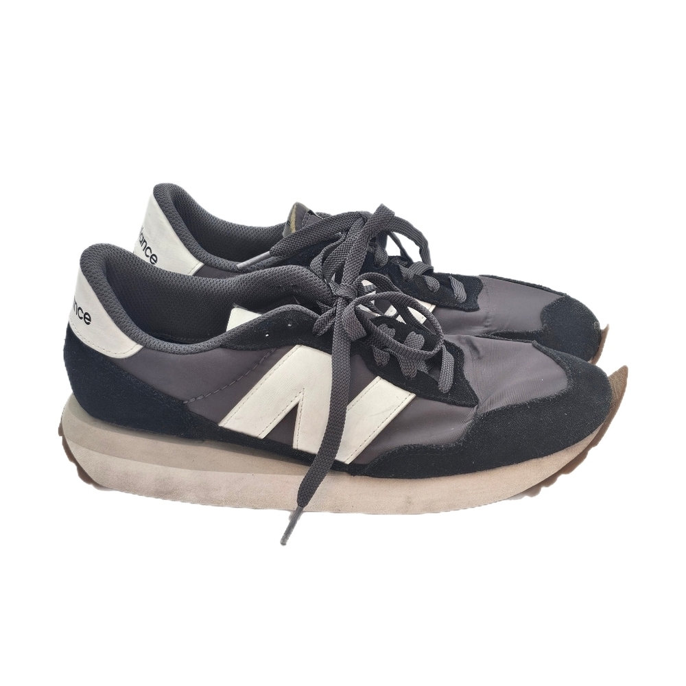 New Balance 237 Black Grey Gum Sneakers Men’s 8.5 Retro Casual Athletic